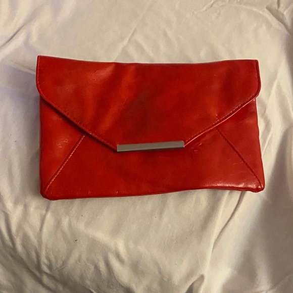 Style & Co. Vibrant Red Clutch - Picture 1 of 2